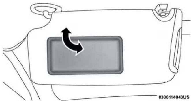 Chrysler 300 (2020) - Illuminated Vanity Mirrors — If Equipped - 1