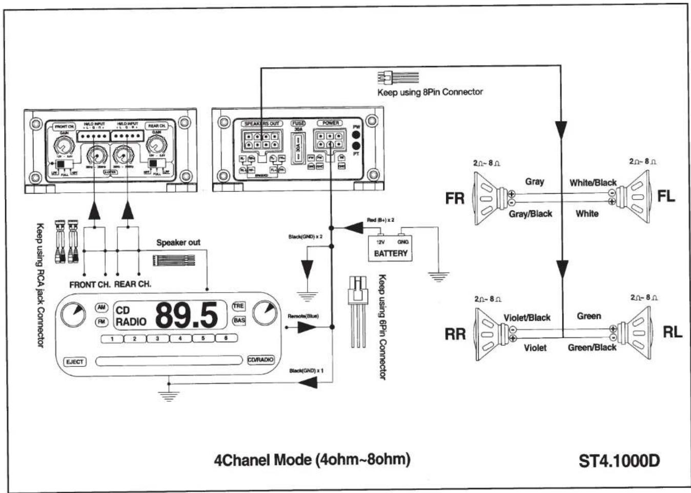 Soundstream Stealth ST4.1000D - Remote - 1