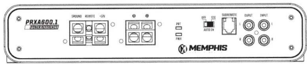 PRXA600.1 POWER REFERENCE GROUND REMOTE +2V PWT PWR OFF STG AUTO DN SUBREMOTE OUTPUT INPUT MEMPHIS