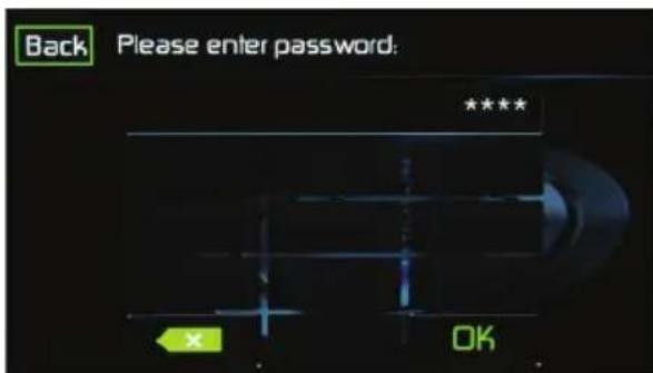 Back Please enter password: **** OK