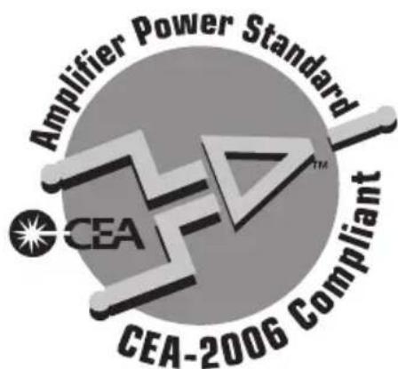 Amplifier Power Standard CEA CEA-2006 Compliant