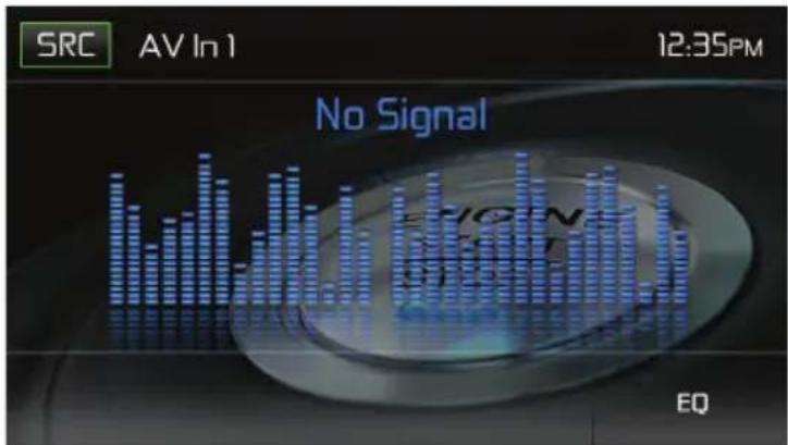 SRC AV In 1 12:35PM No Signal EQ
