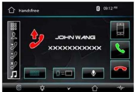 Handsfree 09:12 AM JOHN WANG XXXXXXXXXX