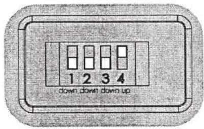 1 2 3 4 down down down up