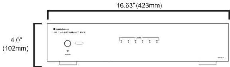 16.63" (423mm) 4.0" (102mm)