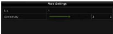 Rule Settings No 1 Sensitivity 3 0