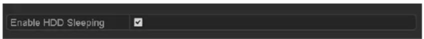 Enable HDD Sleeping