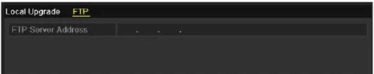 Local Upgrade FTP FTP Server Address . . .