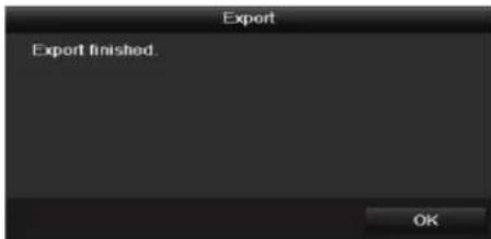Export Export finished. OK