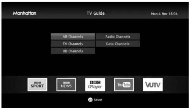 Manhattan TV Guide Mon 4 Nov 18:04 All Channels Radio Channels TV Channels Data Channels HD Channels DOSI SPORT DOSI NEWS DOSI EPlayer YouTube VUTV Select