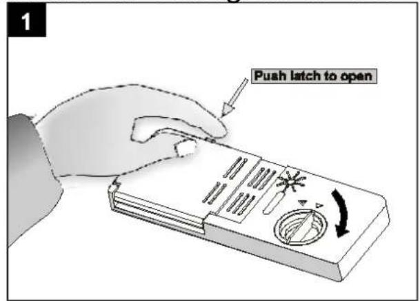 Push latch to open