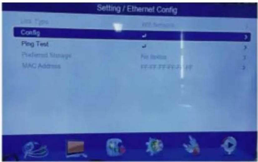 Setting / Ethernet Config Link Type With Settings Config Ping Test Preferred Storage MAC Address No Device 打开并打印 3