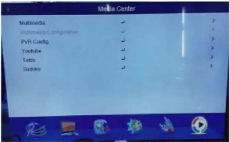 Media Center Multimedia Multimedia Configuration PVR Config YouTube Tetris Sudoku