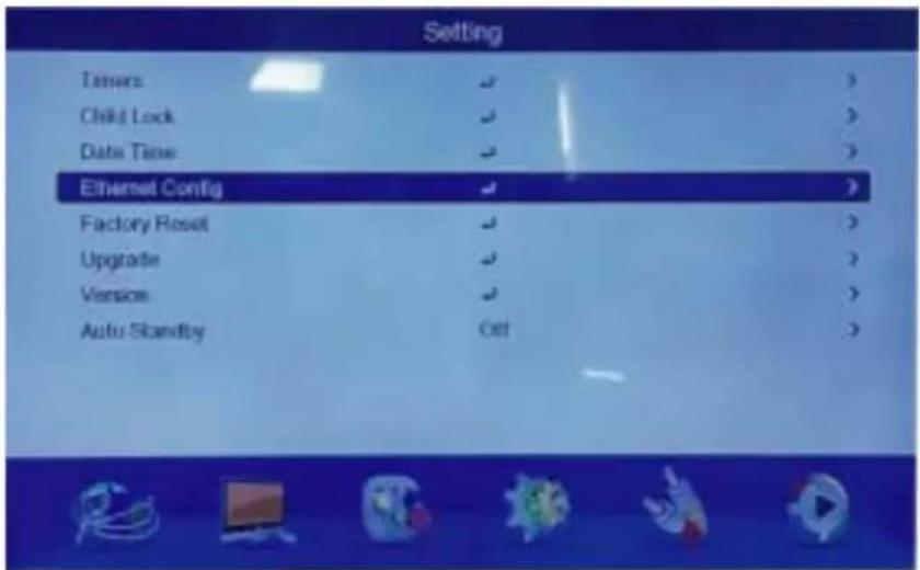 Setting Timers Child Lock Data Time Ethernet Config Factory Reset Upgrade Version Auto Standby