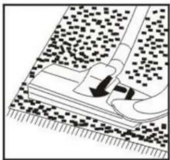 VOX SL150 - Dual-position carpet/floor brush. - 2