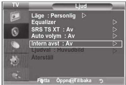SAMSUNG LE32S86BC - Välja intern avstängning - 1