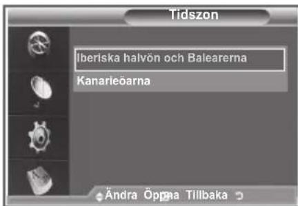 SAMSUNG LE32S86BC - Välja tidszon (endast Spanien) - 2