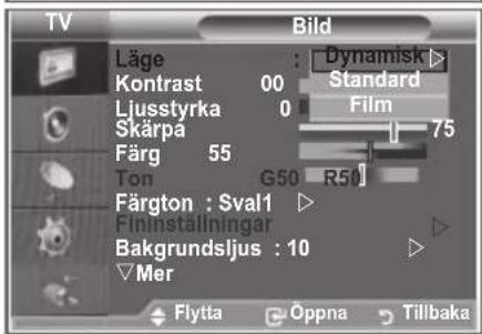 SAMSUNG LE32S86BC - Ändra bildstandard - 2