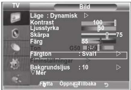 SAMSUNG LE32S86BC - Du kan välja den färgton som känns bekvämast. - 1