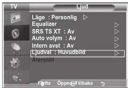 SAMSUNG LE32S86BC - Lyssna på underbildens ljud - 1