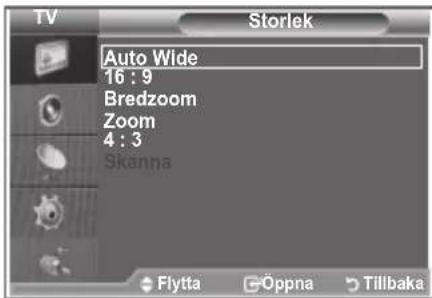 SAMSUNG LE32S86BC - Ändra Bildstorlek - 2