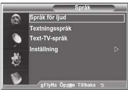 SAMSUNG LE32S86BC - Välja önskat språk - 1