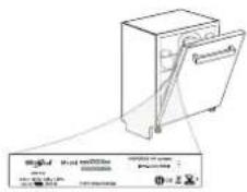Diagram of a refrigerator with labeled control panel and indicator lights