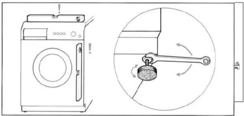 WHIRLPOOL AWG 345/4 - POSITIONING AND LEVELLING - 1