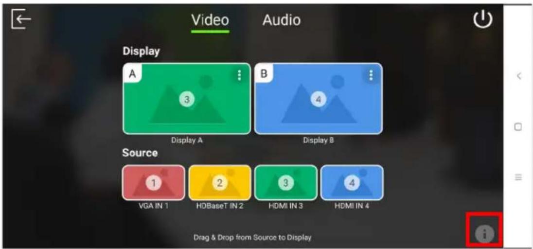 Video Audio Display A 3 Display A B 4 Display B Source 1 VGA IN 1 2 HDBaseT IN 2 3 HDMI IN 3 4 HDMI IN 4 Drag & Drop from Source to Display