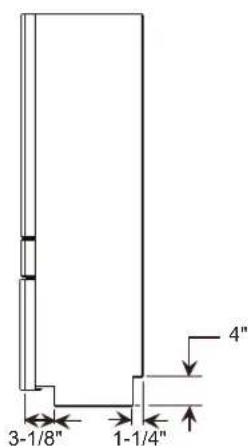 3-1/8" 1-1/4" 4"
