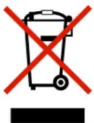 Prohibition sign with a trash bin crossed out and a red 'X' symbol below it