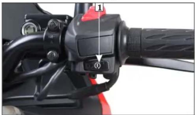 HERO Xtreme 200S (2020) - Right handlebar controls 1. Electric starter switch (f) - 1