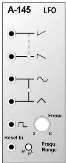 A-145 LFO Reset In 0 10 M H L Frequ. Range