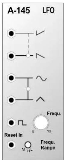 A-145 LFO Reset In M H L Frequ. 10 Frequ. Range