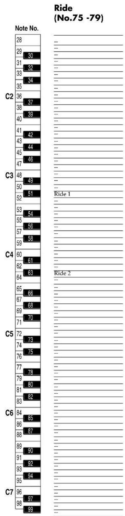 ROLAND SRX-01 - Rhythm Set Key Assign (2) - 2