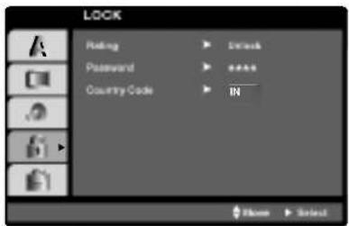 LOCK Rating Password Country Code EN Select