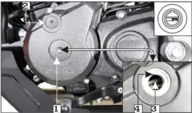 Technical diagram of a mechanical assembly with numbered components and directional arrows indicating motion or flow.