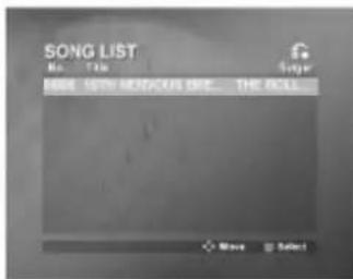 SONG LIST Hi: 100 Tin Song 500+ 100+ REMOUS BIG... THE ROLL... Move Select