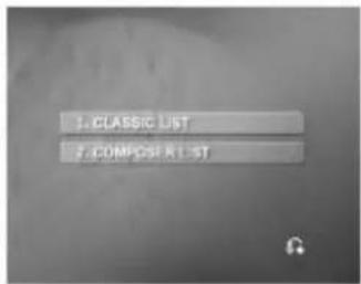 1. CLASSIC LIST 2. COMPOSITE LIST
