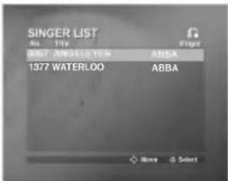 SINGER LIST Hotel Trip 1377 WATERLOO ABBA ABBA Choose Select