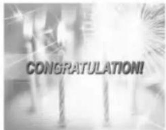 CONGRATULATION!