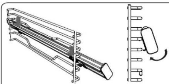 ASPES AHE1300B - Grelha com meia calha telescópica Easyfix - 4