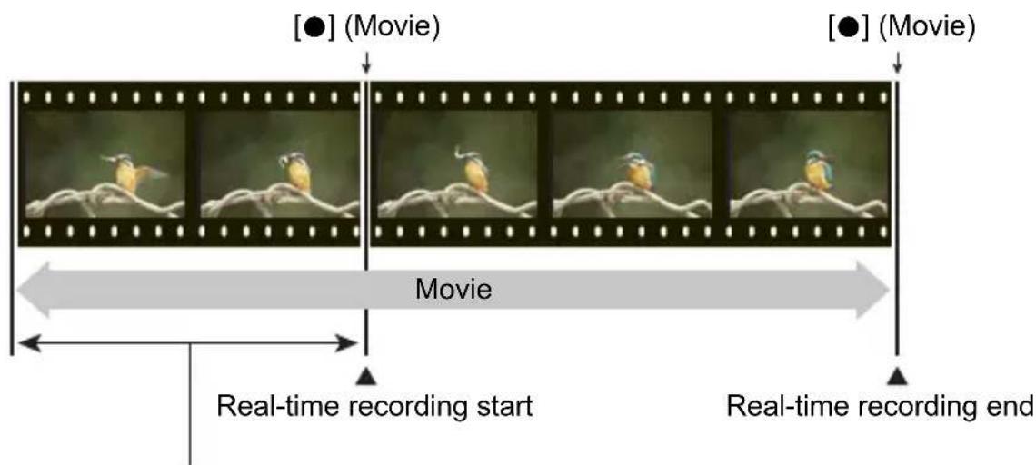 [●] (Movie) Movie Real-time recording start Real-time recording end