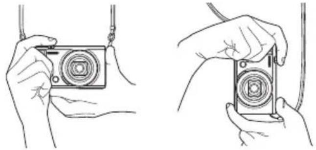 CASIO Exilim EX-ZR1750 - Holding the Camera Correctly - 1