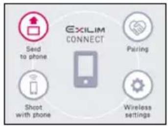 CASIO Exilim EX-ZR1750 - Use [▲], [▼], [◀], and [▶] to select the wireless mode you want, and then press [SET]. - 2