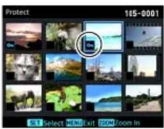 CASIO Exilim EX-ZR1750 - Menu item: Protect - 1