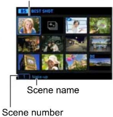 BEST SHOT Scene name Scene number