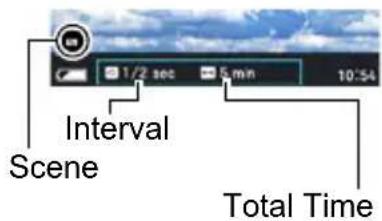 1/2 sec 5 min 10:54 Interval Scene Total Time