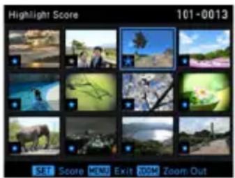 Highlight Score 101-0013 SET Score MENU Exit zoom Zoom-Out