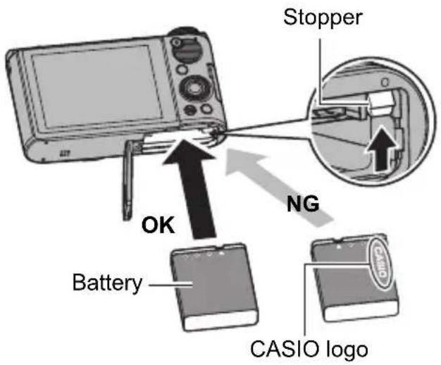 Stopper NG OK Battery CASIO logo